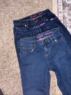 The Children's Place Girls' Navy & Dark Blue Skinny Jeans Set